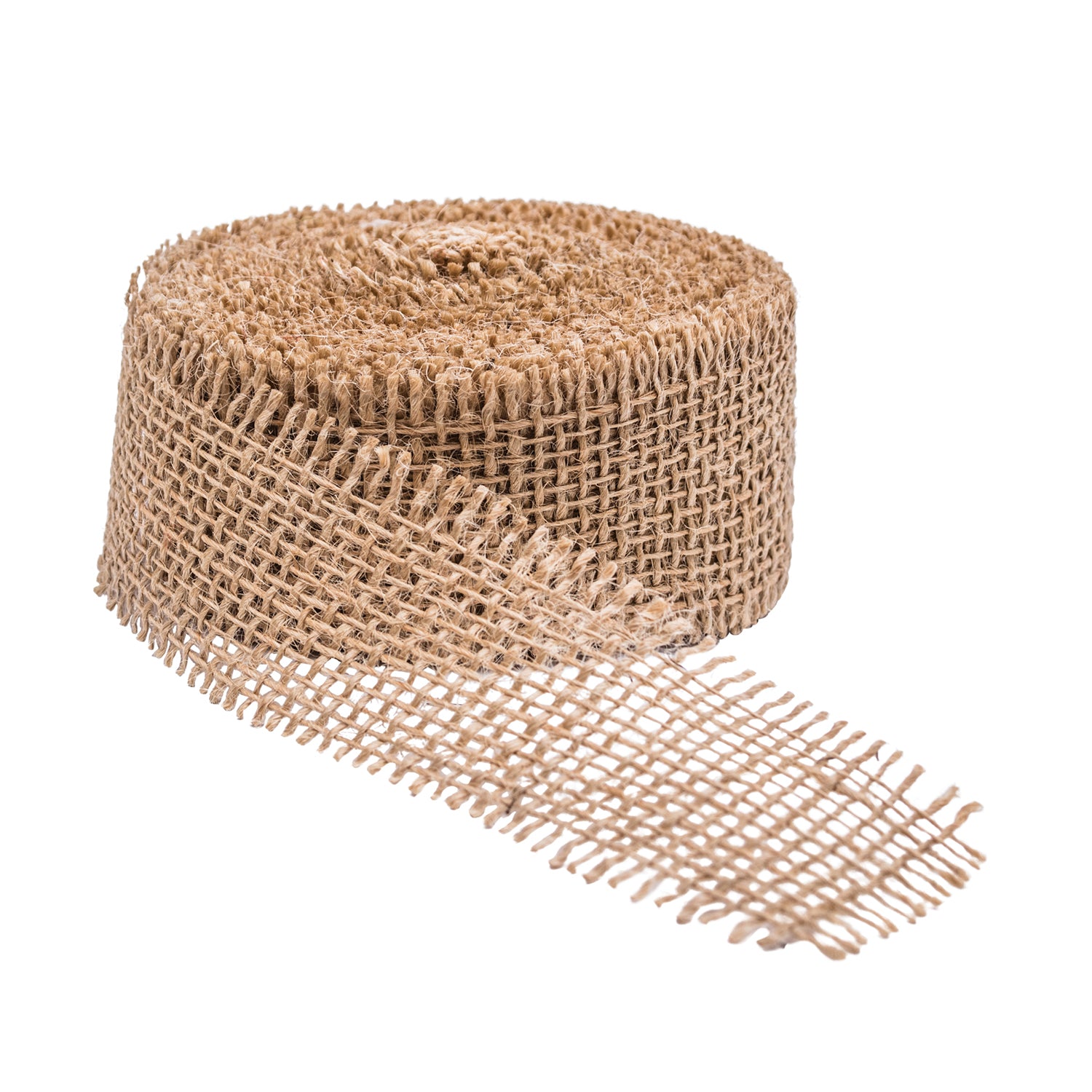 Jute Ribbon with Frayed Edge