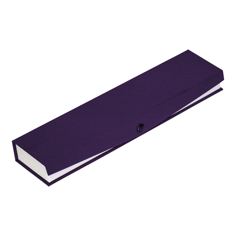 Textured Paper Covered Bracelet Box with White Insert