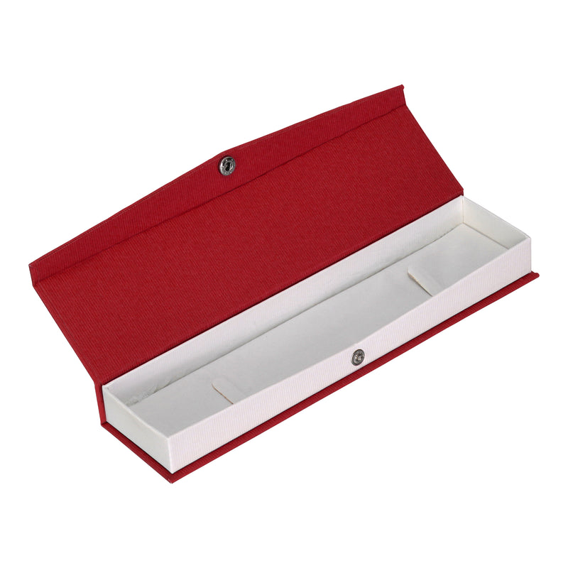 Textured Paper Covered Bracelet Box with White Insert