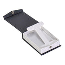 Textured Paper Covered Large French Clip Earring Box with White Insert