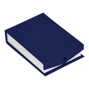 Textured Paper Covered Large French Clip Earring Box with White Insert