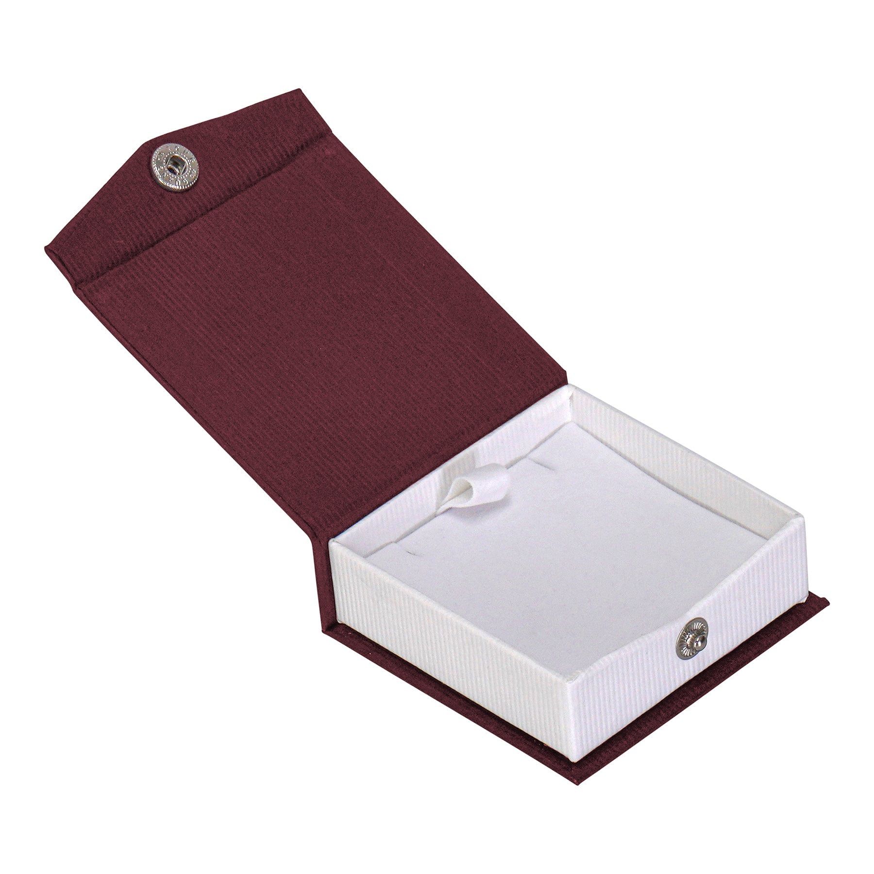 Textured Paper Covered Regular Pendant Box with White Insert
