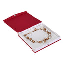 Textured Paper Covered Pearl Box with White Insert