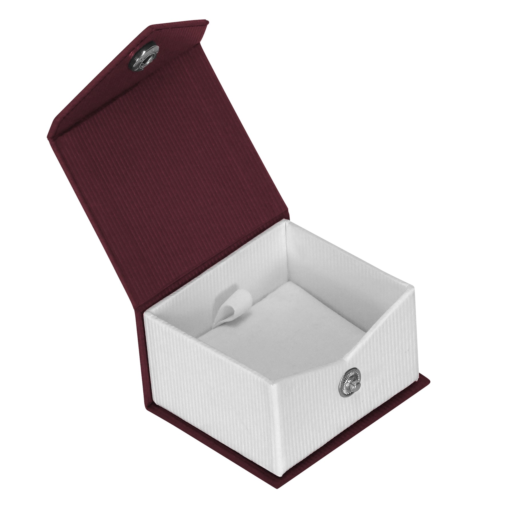 Textured Paper Covered Single Earring Box with White Insert
