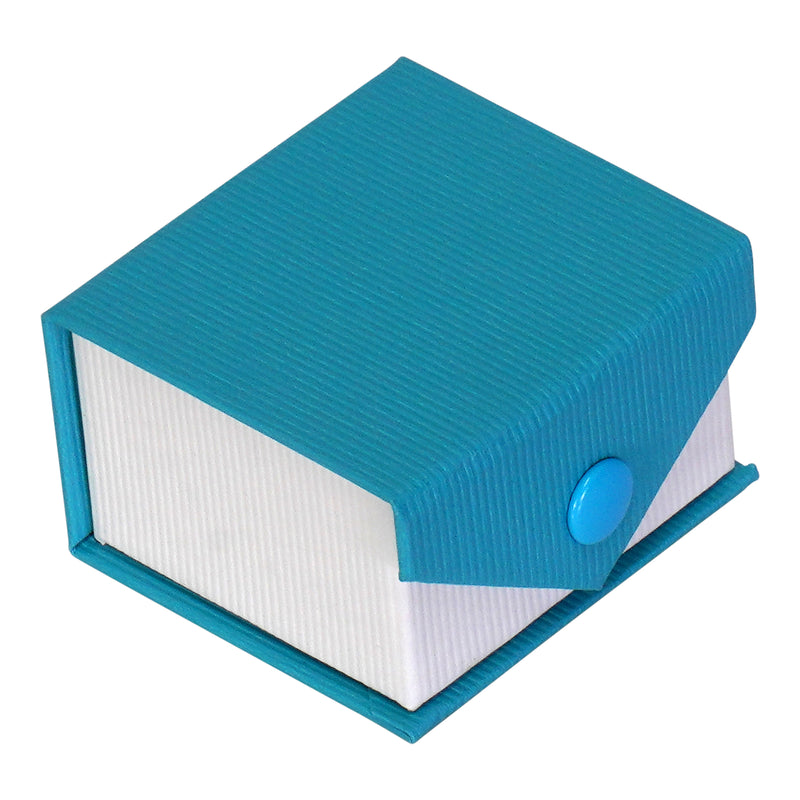 Textured Paper Covered Single Ring Box with White Insert