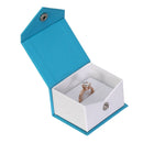 Textured Paper Covered Single Ring Box with White Insert