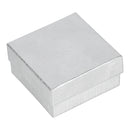 Silver and Gold Linen Cotton Filled Cardboard Box