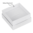 White Swirl Cotton Filled Cardboard Boxes