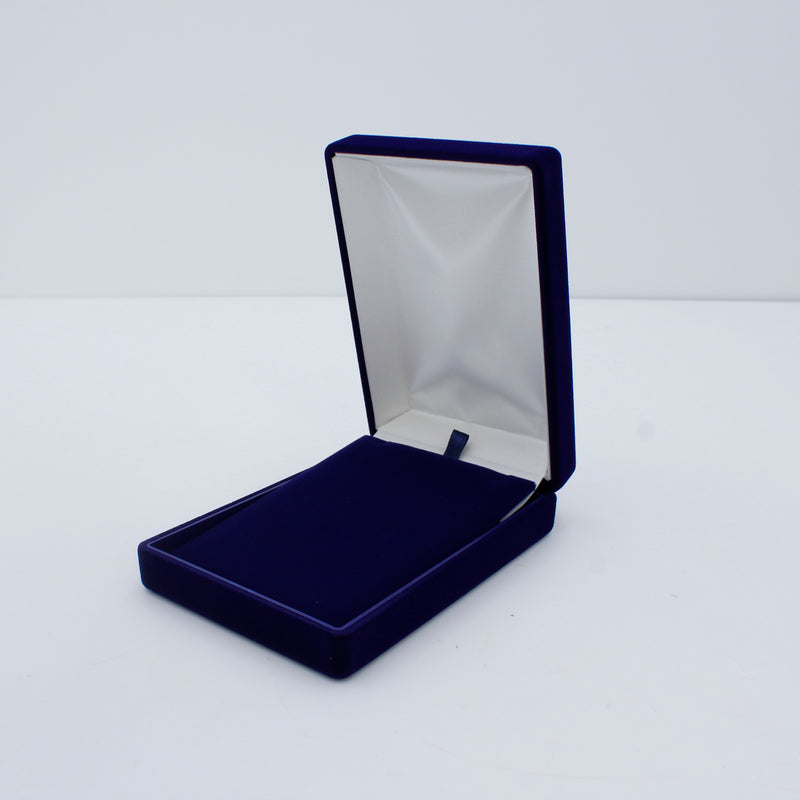 Suede Large Pendant Box with Matching Two Piece Packer
