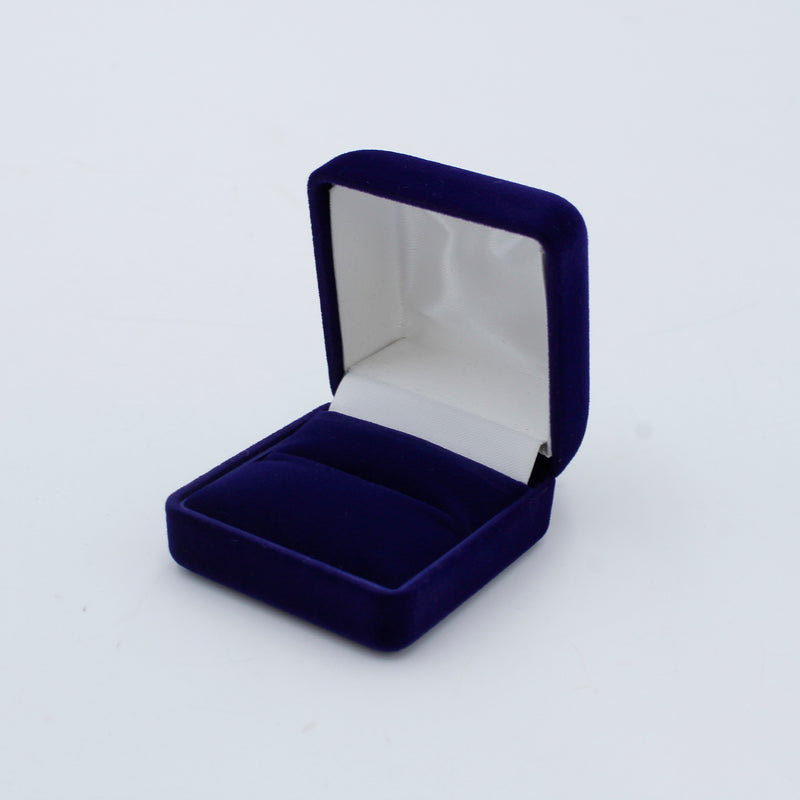 Suede Single Ring Box with Matching Two Piece Packer