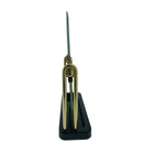 Elegant Jewelry Display Mirror with Black & Gold Stand