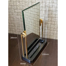 Elegant Jewelry Display Mirror with Black & Gold Stand