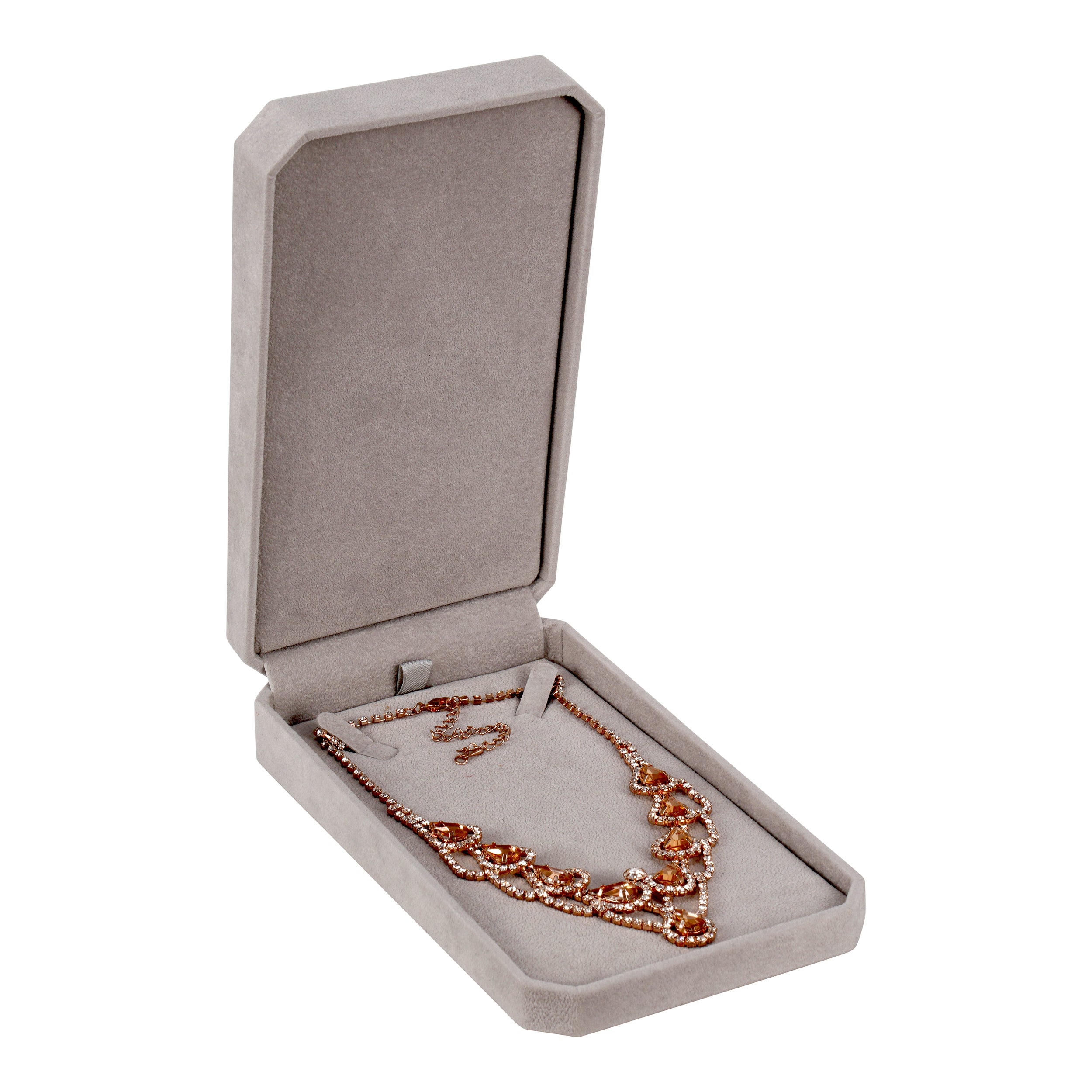 Pearl Box Wrapped and Lined with Rich Nova Suede