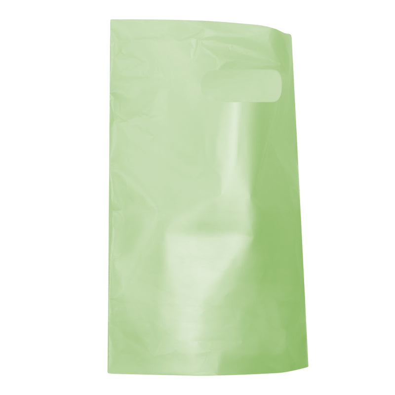 HDPE Frosted Die Cut Plastic Merchandise Bags