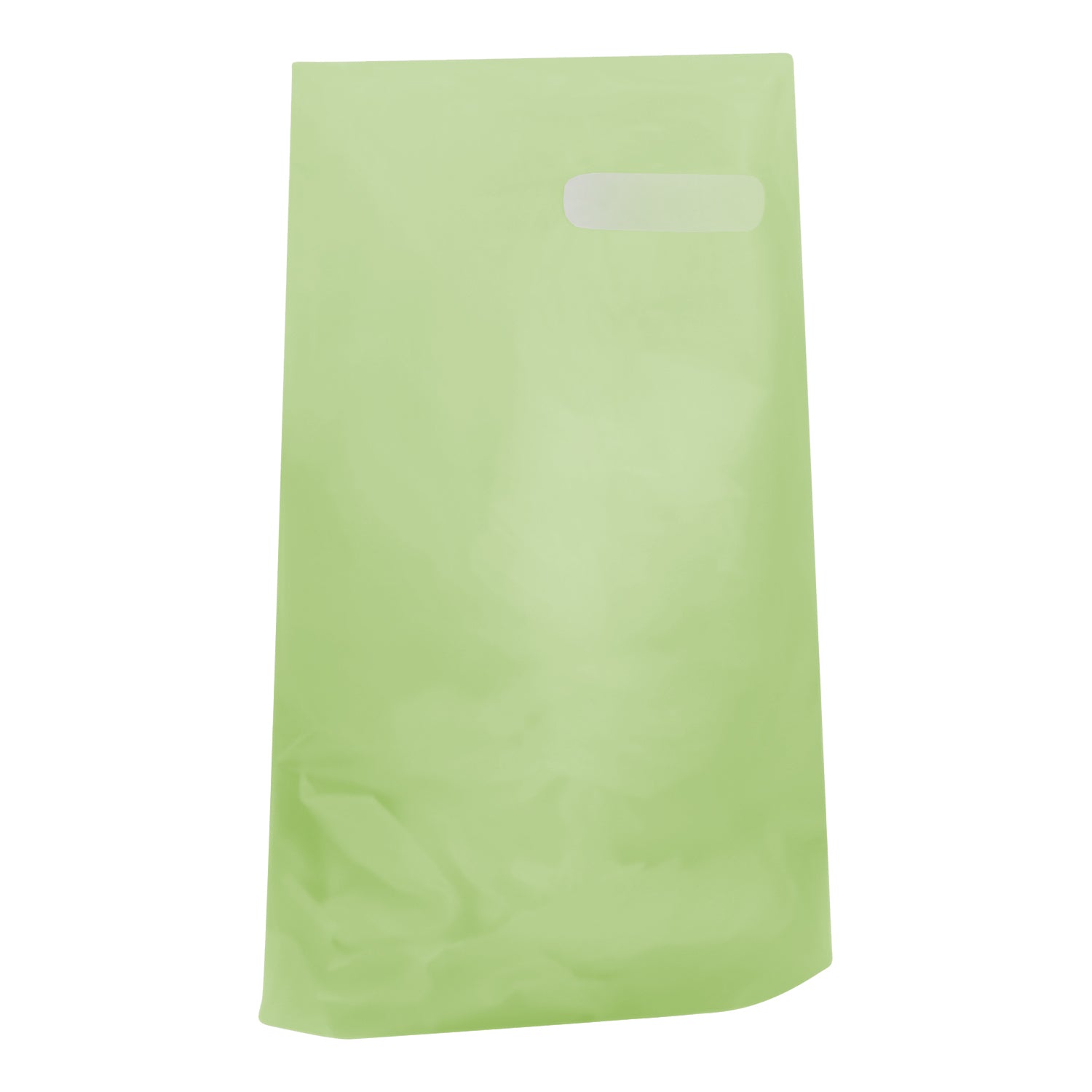 HDPE Frosted Die Cut Plastic Merchandise Bags