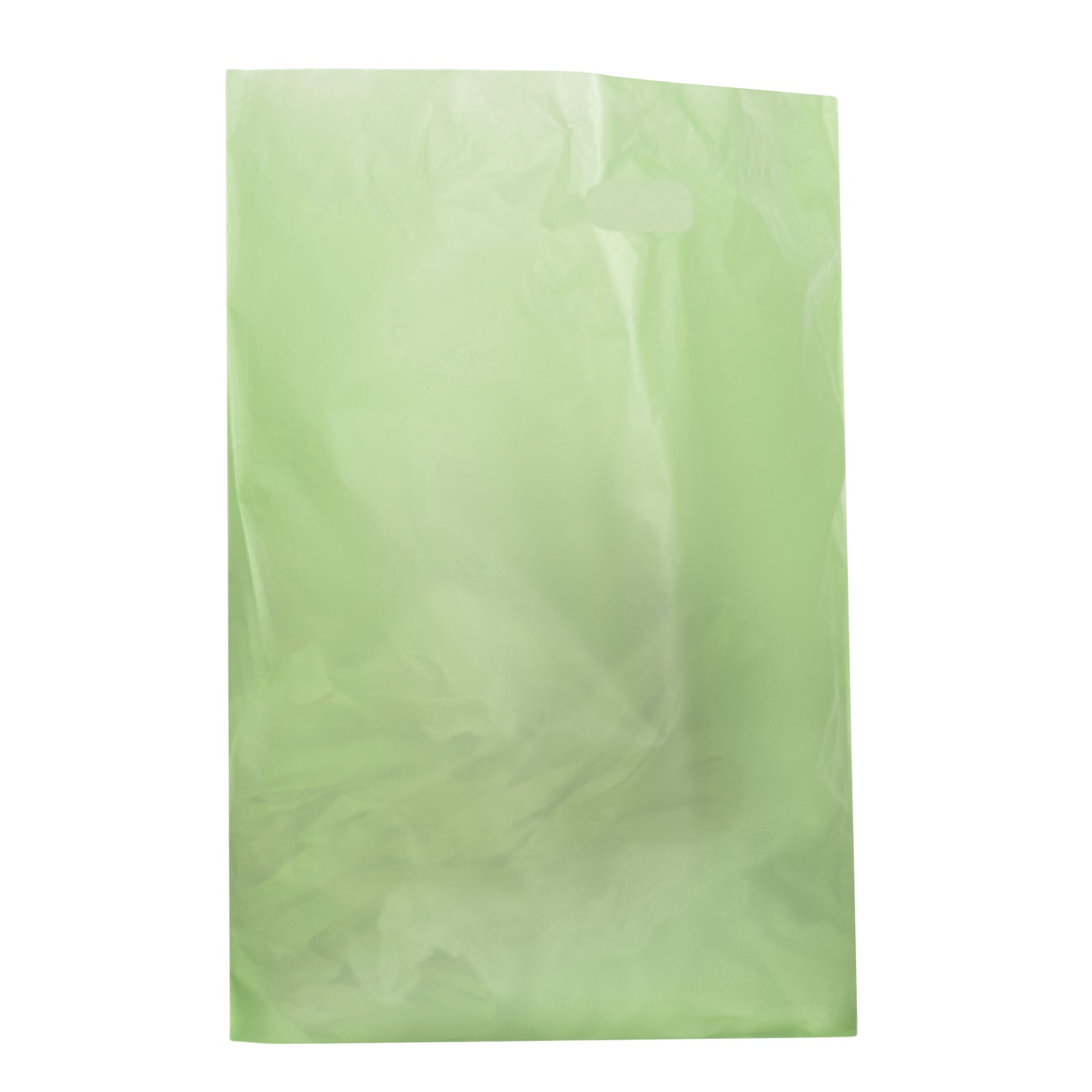 HDPE Frosted Die Cut Plastic Merchandise Bags