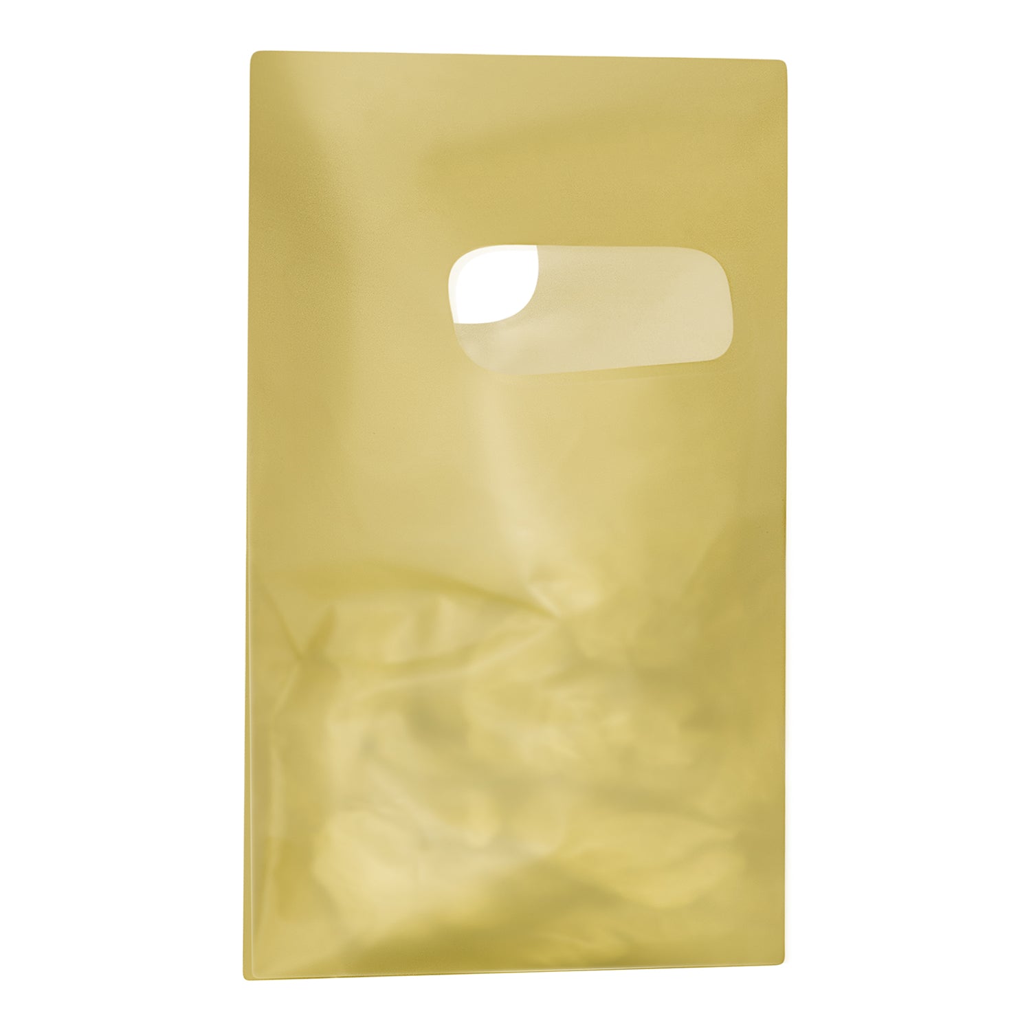 HDPE Frosted Die Cut Plastic Merchandise Bags