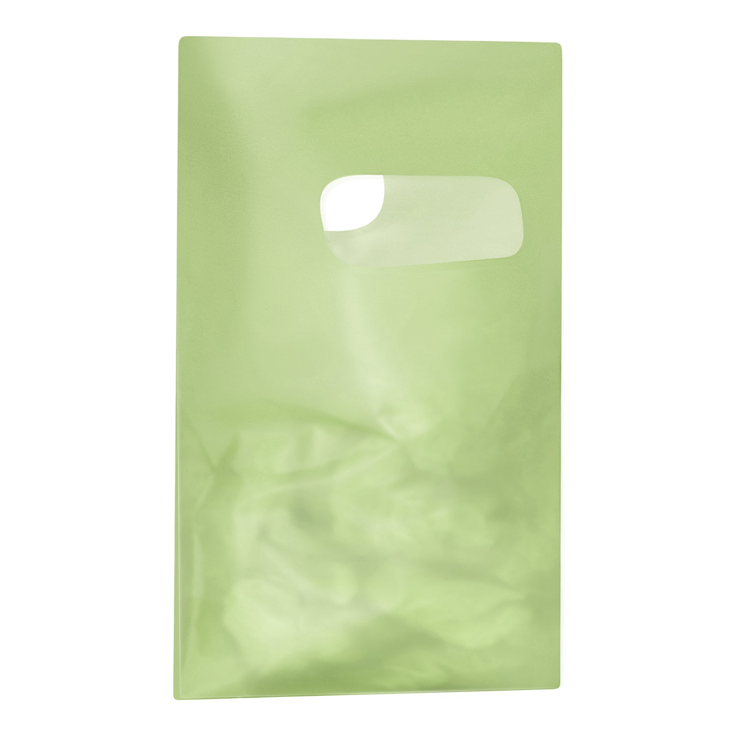 HDPE Frosted Die Cut Plastic Merchandise Bags
