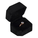 Single Ring Box Wrapped and Lined with Rich Nova Suede