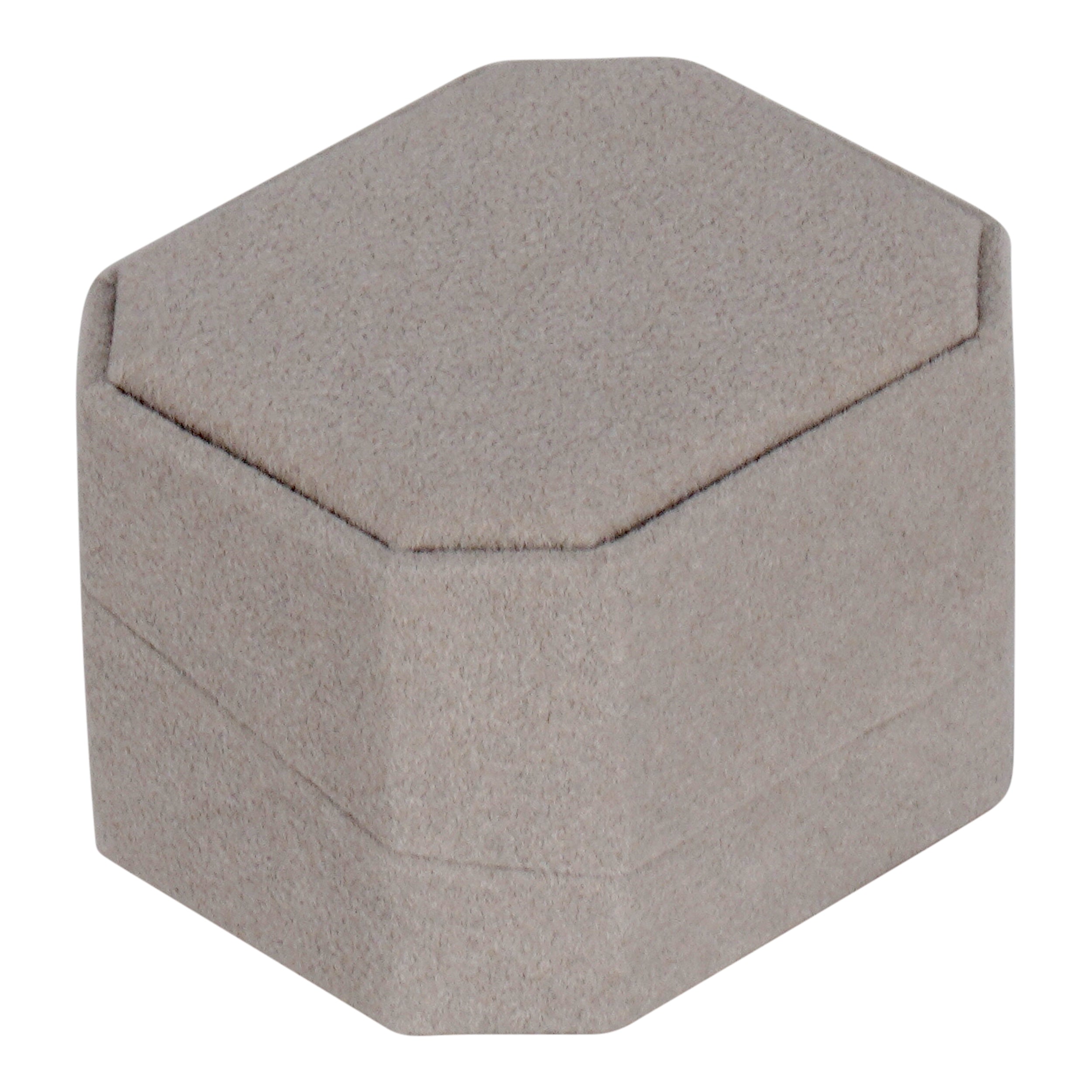 Single Ring Box Wrapped and Lined with Rich Nova Suede