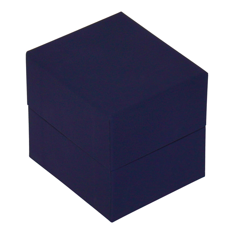 Suede Single Ring Box with Matching Two Piece Packer