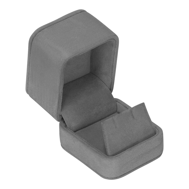 Suede Earring Box with Matching Two Piece Packer