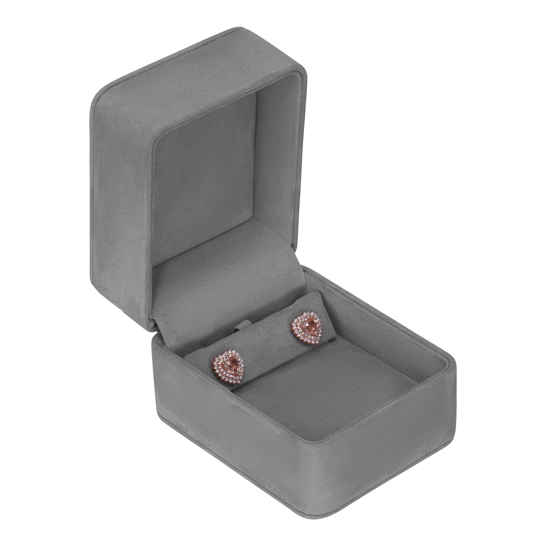 Suede Earring and Pendant Multi Box with Matching Two Piece Packer