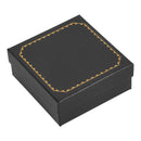 Leatherette Pendant or Earring Box with Gold Accent and Matching Insert