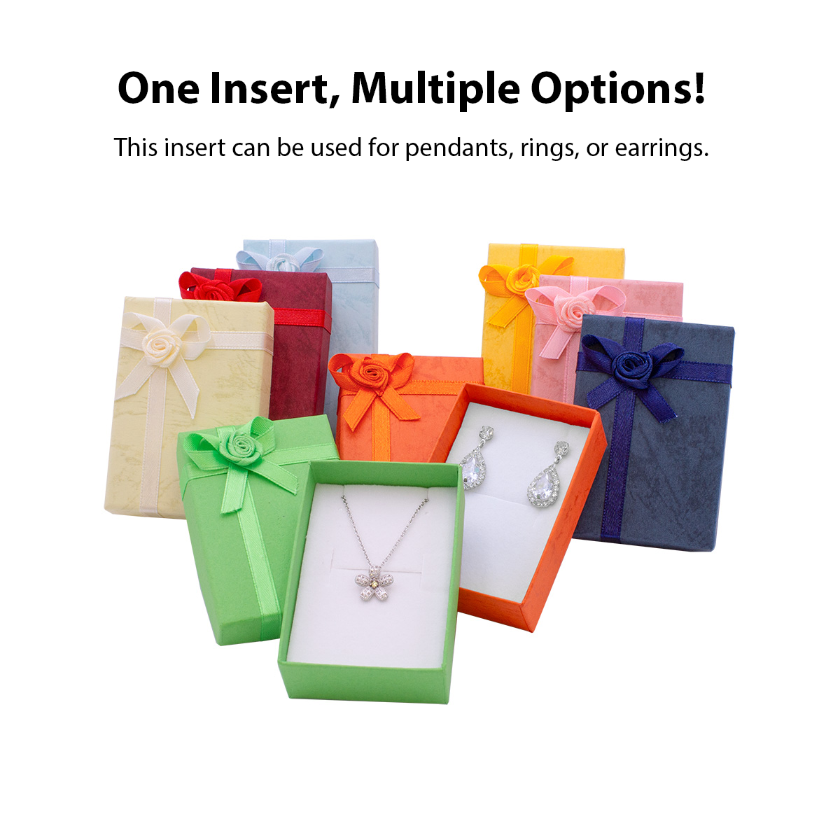 Pastel Rose Assorted Two-Piece Box with Rose Accent Bow