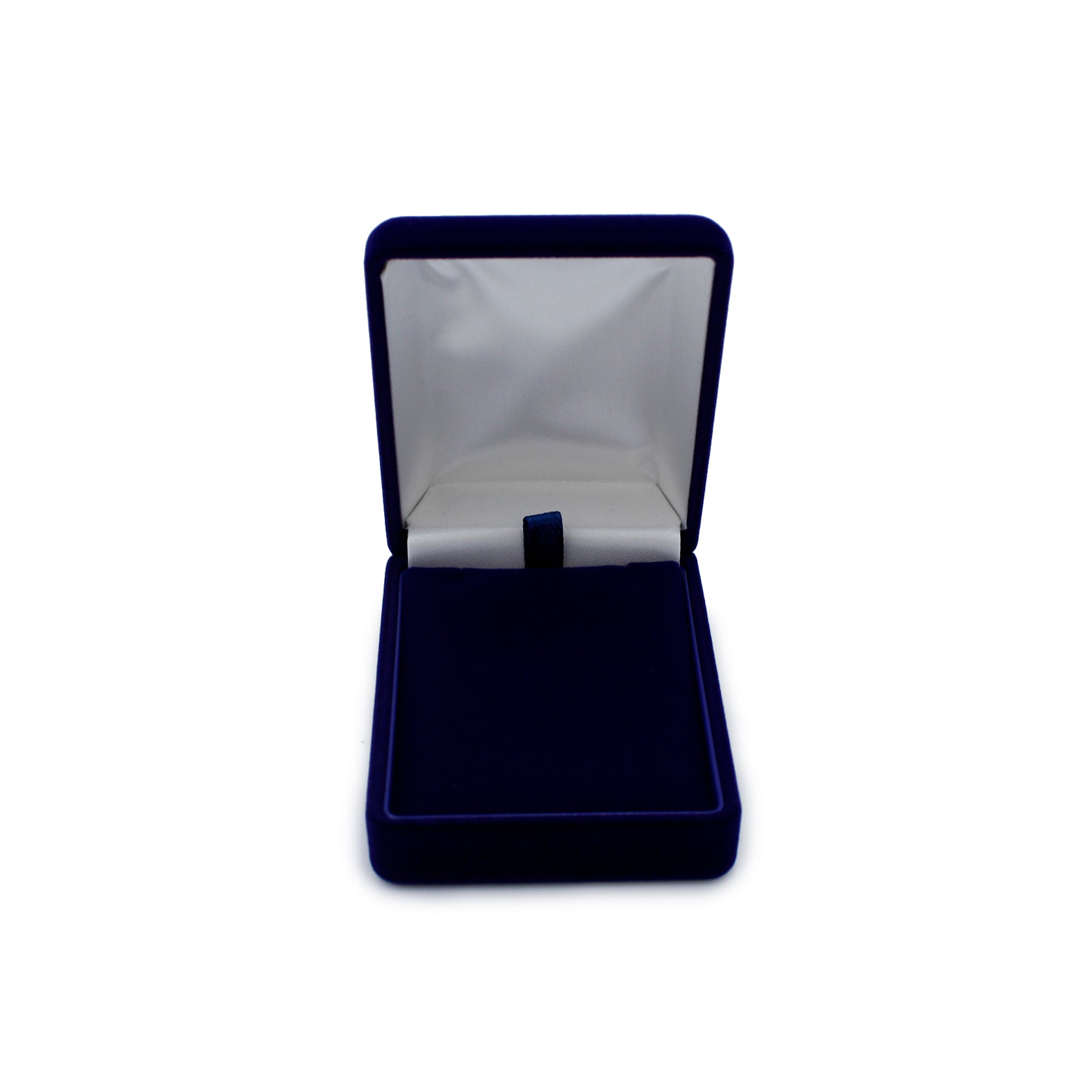 Suede Pendant Box with White Two-Piece Packer