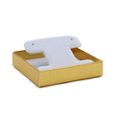Two-tone Paper French Clip Earring Box with Gold Accent