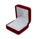 Suede Single Ring Box with White Two-Piece Packer