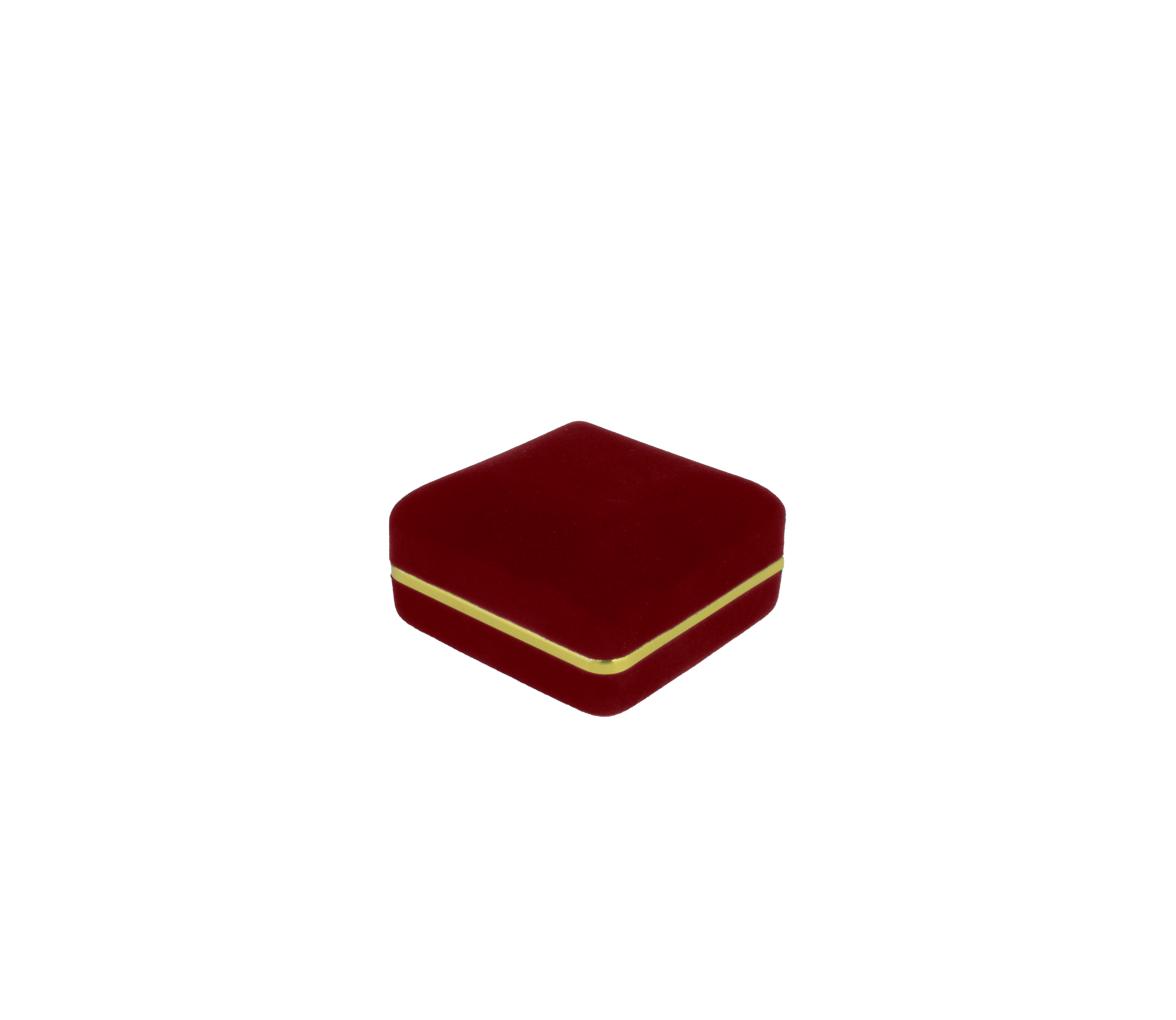 Velvet Tie Clip Box with Gold Rims and Matching Insert