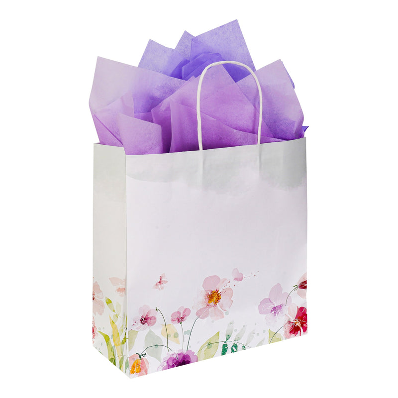 Floral Art Printed Spring Paper Bag