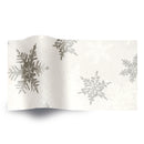 Pearl And Silver Snowflakes Printed Tissue Paper