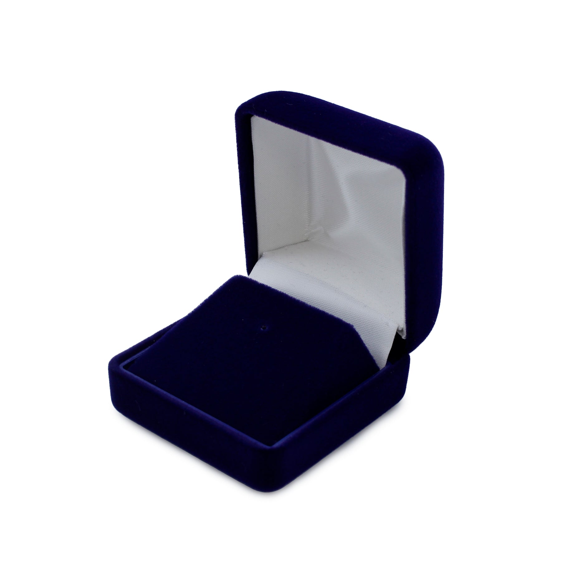 Suede Tie Tac Box with White Two-Piece Packer