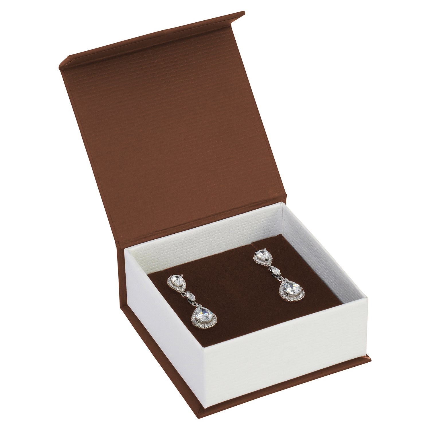 Magnetic V-Front Medium Pendant/Earring/Ring Box