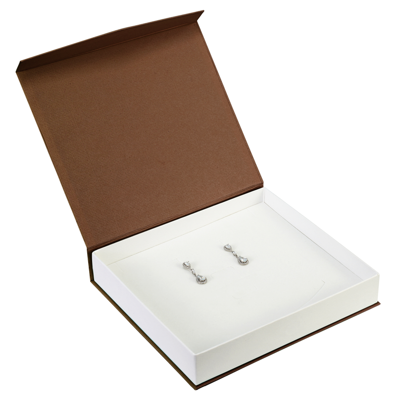 Magnetic V-Front Necklace - Ring - Earring Box