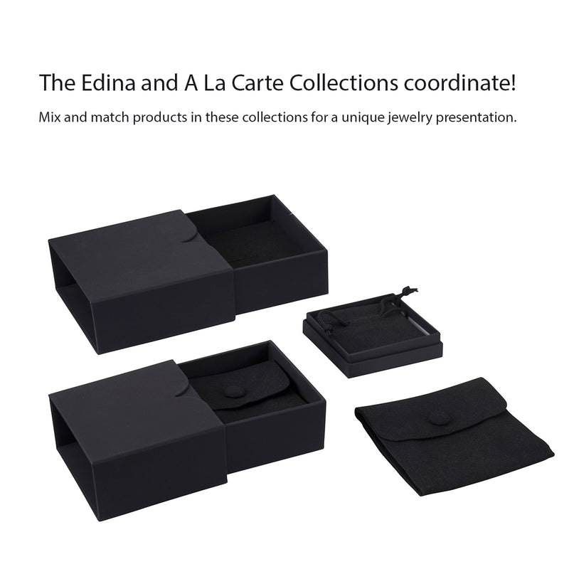 A La Carte Collection Microfiber Snap Pouch with Inner Divider