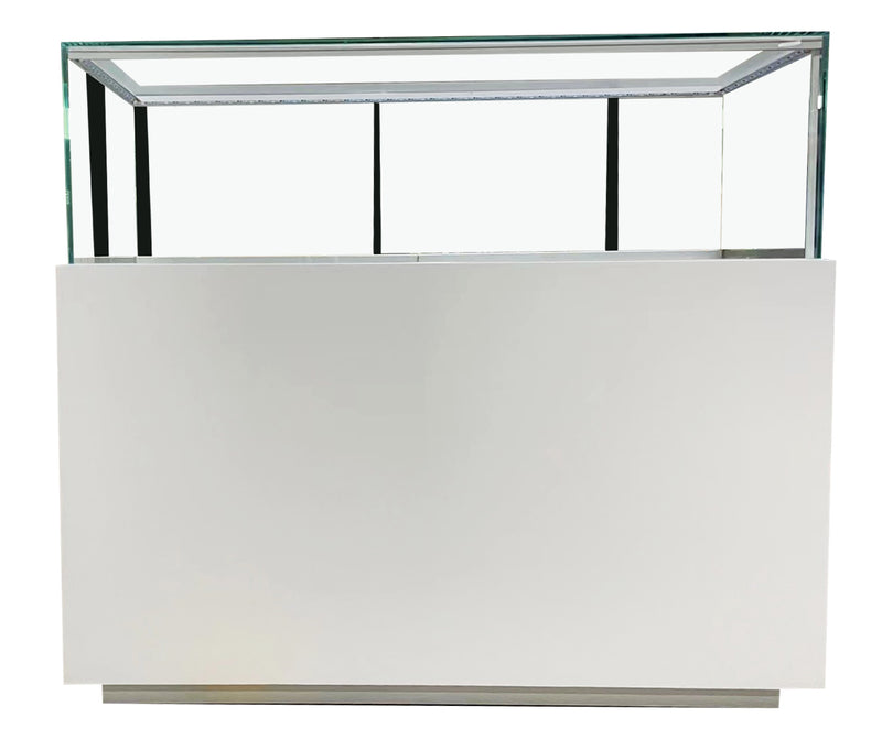White Showcase with Glass Box Display