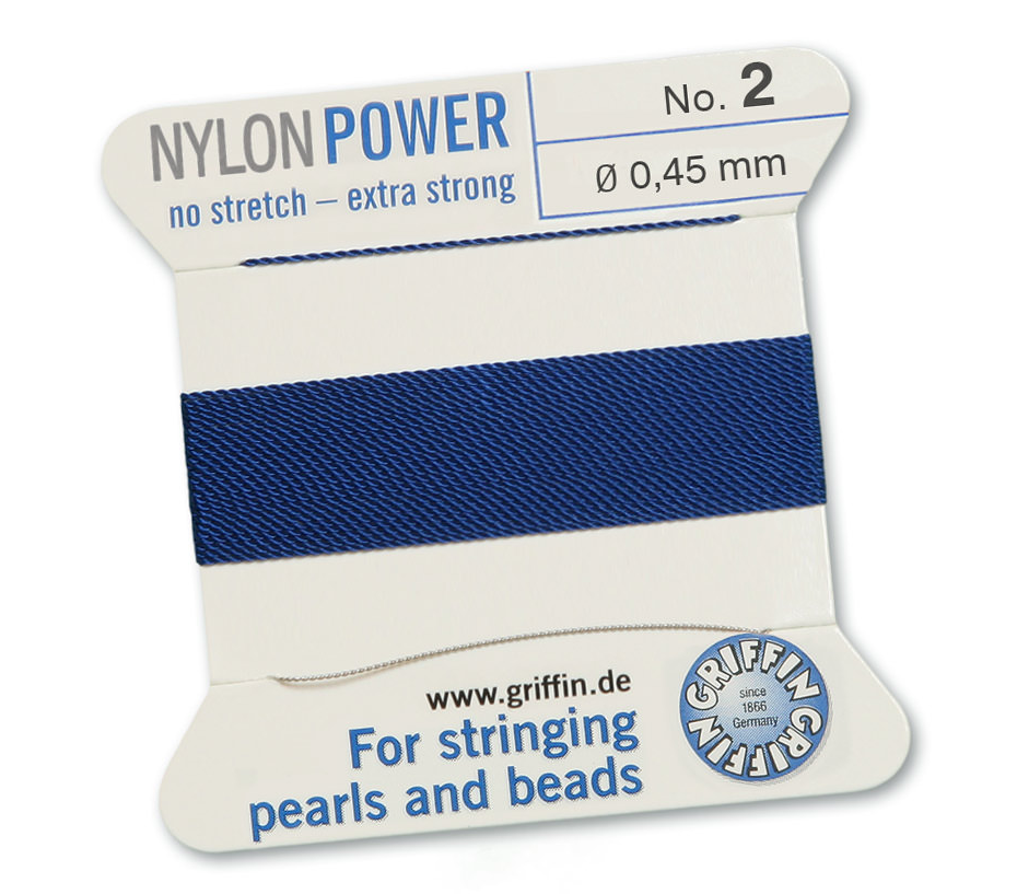 Dark Blue Griffin Bead Cord - Nylon