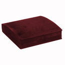 Suede Large Set Box with Matching Interior with Ribboned Packer