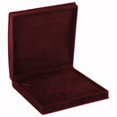 Suede Large Set Box with Matching Interior with Ribboned Packer