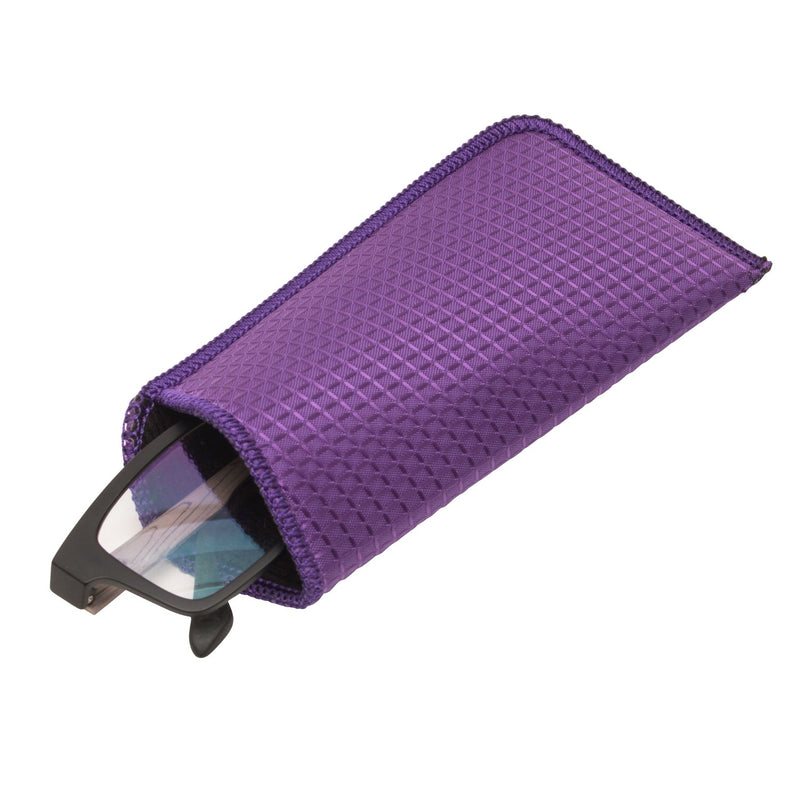 Assorted Colors Diamond Pattern Slip In Optical Case