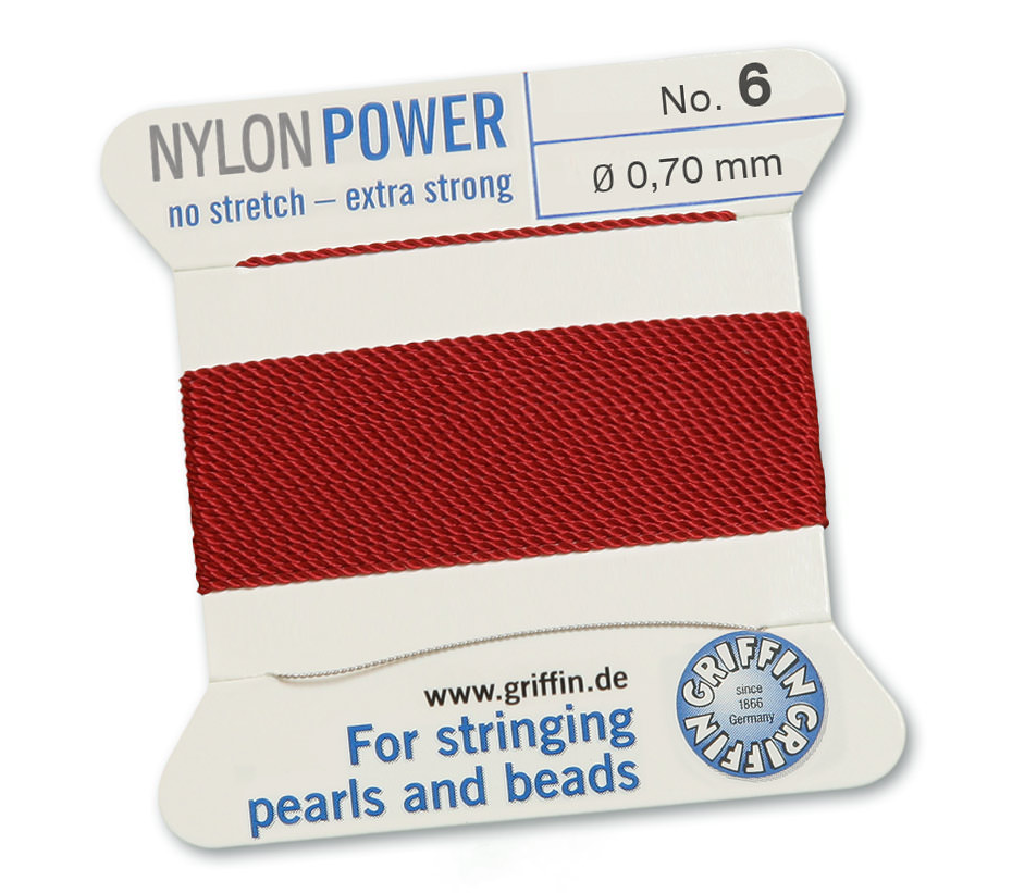 Garnet Griffin Bead Cord - Nylon
