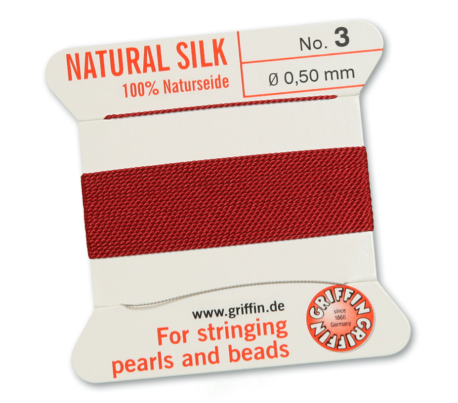 Garnet Griffin Bead Cord - Silk