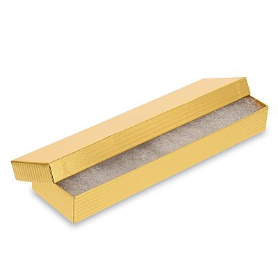 Gold Stripes Cotton Filled Cardboard Boxes