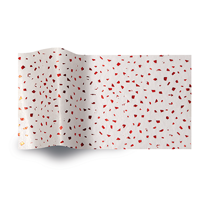Red Reflections Printed Tissue Paper