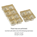 Gold Interchangeable Candy Tray - 8 Square