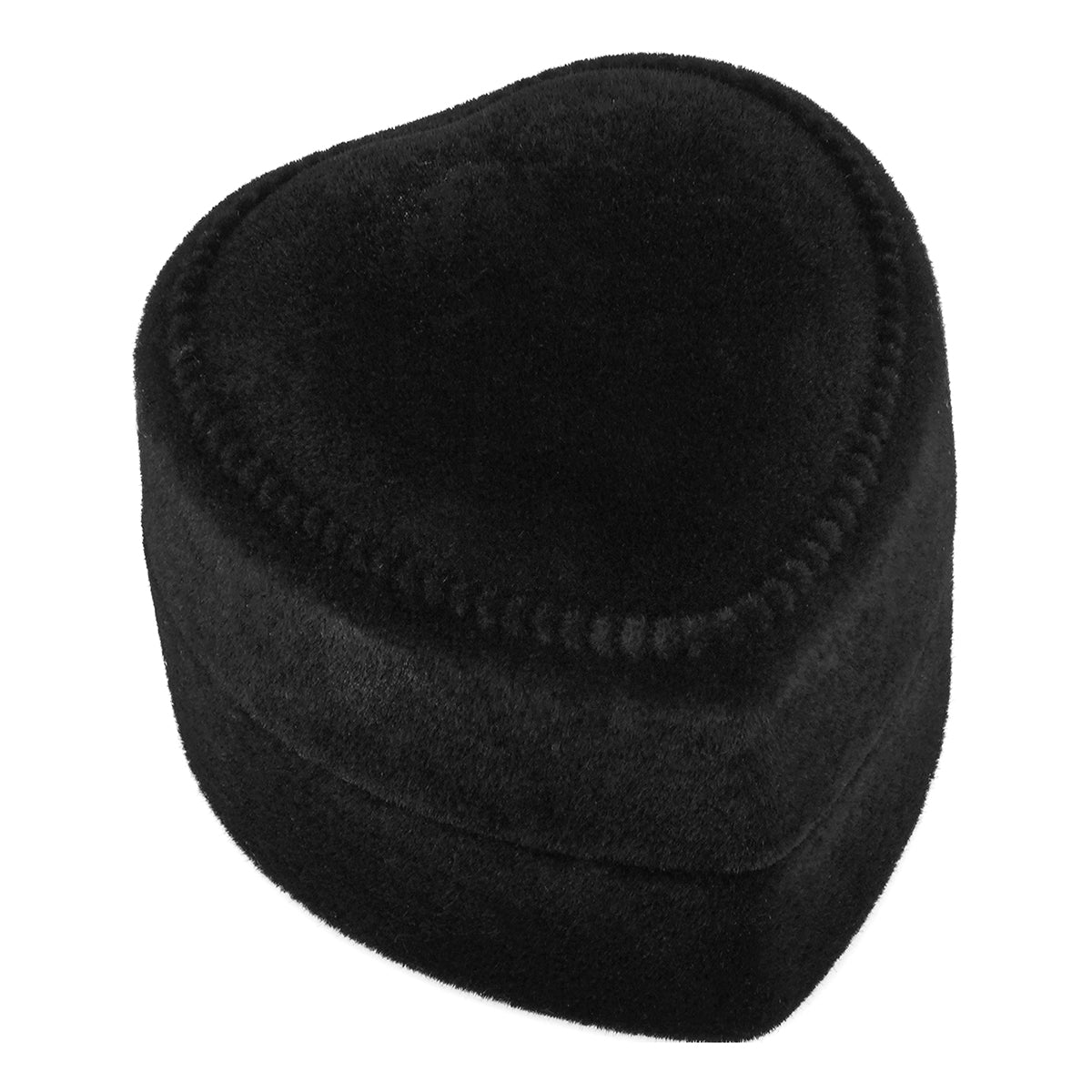 Suede Heart Ring Box with LED Light